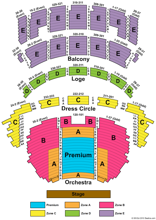 Seating Chart Goodman Theater Chicago