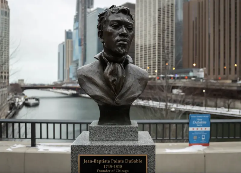 Jean Baptiste Pointe DuSable Statute